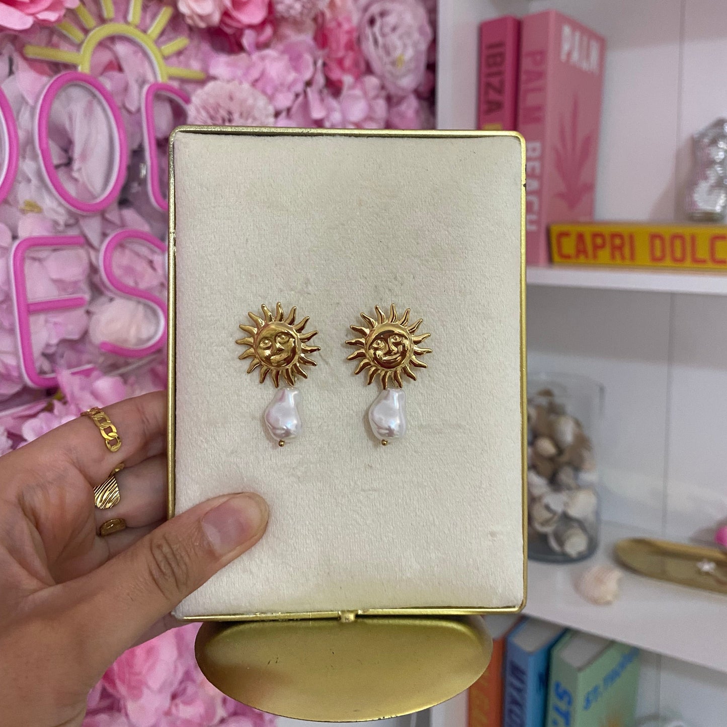 Boucles d'oreilles Sun