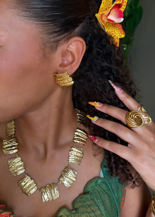 Boucles d’oreilles Nénuphar